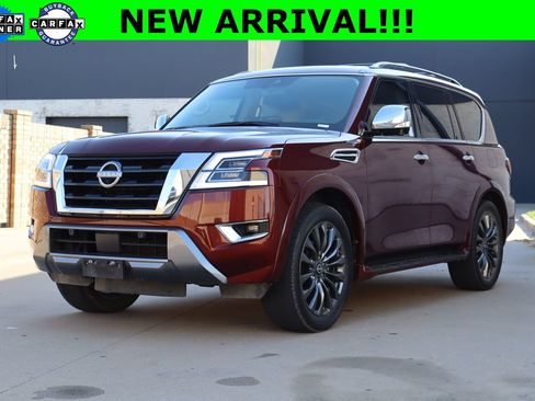 Used 2023 Nissan Armada Platinum w/ Captain's Chairs Package RWD image 1