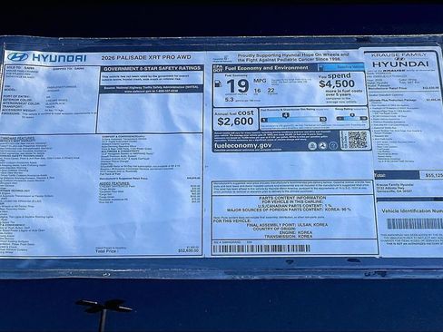 New 2026 Hyundai Palisade XRT Pro image 13