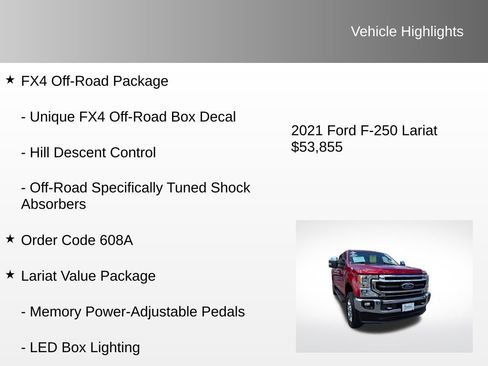 Used 2021 Ford F250 Lariat w/ Chrome Package image 16