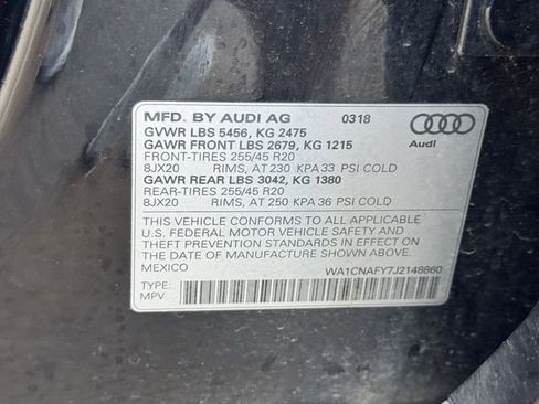 Used 2018 Audi Q5 Prestige w/ Prestige Package image 9