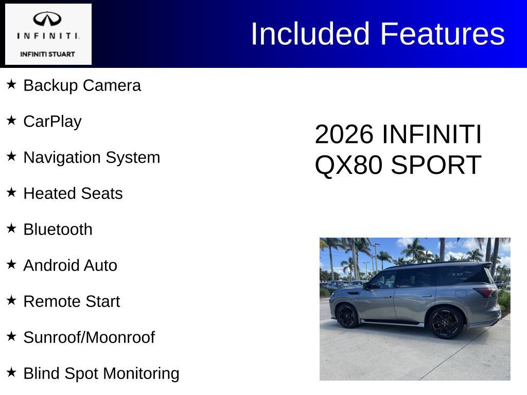 Certified 2026 INFINITI QX80 4WD w/ Sport Exterior Package image 2