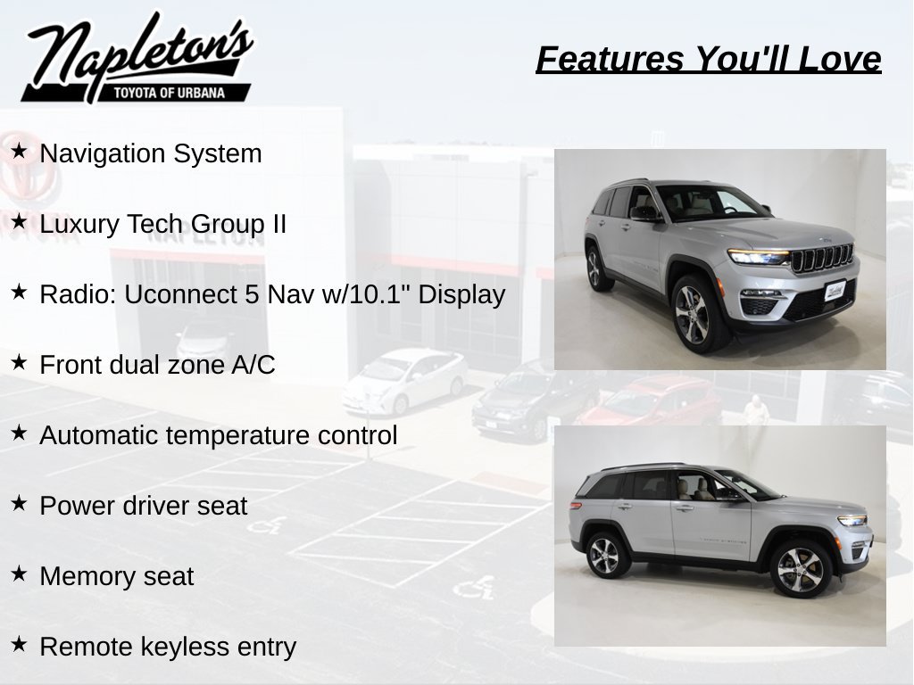 Used 2023 Jeep Grand Cherokee 4WD 4xe w/ Luxury Tech Group II image 7