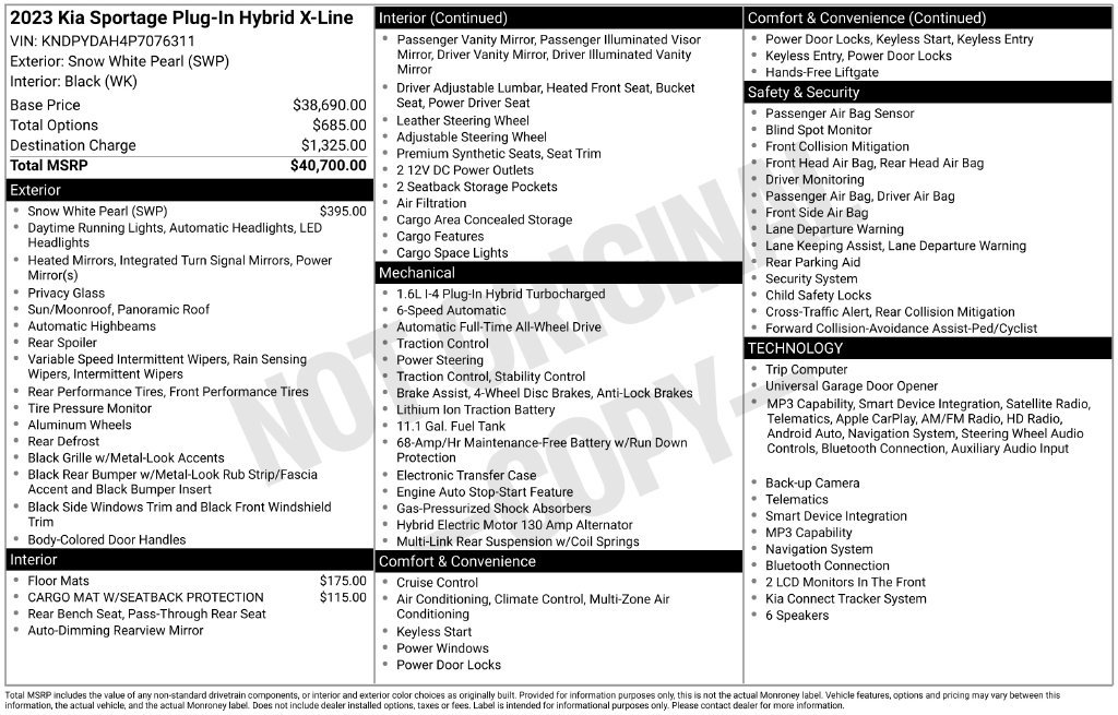 Certified 2023 Kia Sportage X-Line AWD/4WD image 10