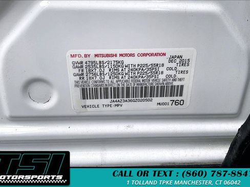 Used 2016 Mitsubishi Outlander SE AWD/4WD image 3
