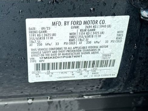 Certified 2023 Ford Explorer XLT w/ Equipment Group 202A AWD/4WD image 43