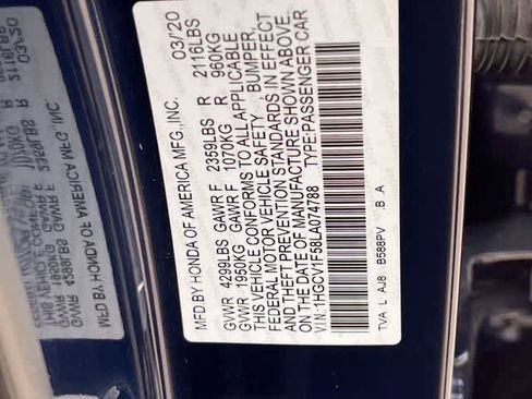 Certified 2020 Honda Accord EX-L image 22