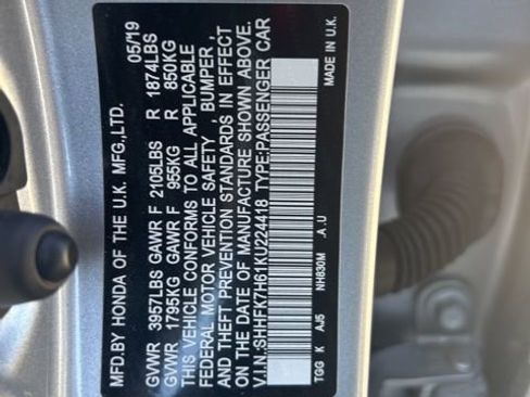 Used 2019 Honda Civic EX image 11