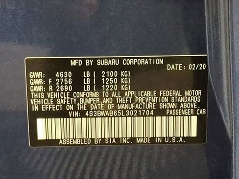 Used 2020 Subaru Legacy w/ Alloy Wheel Package AWD/4WD image 26