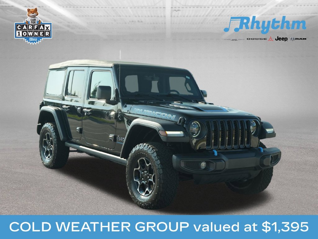 Used 2023 Jeep Wrangler Unlimited Rubicon 4xe w/ Cold Weather Group AWD/4WD 360° Tour