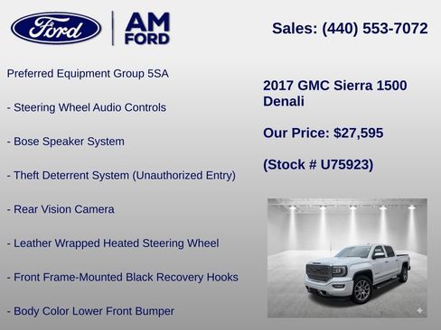 Used 2017 GMC Sierra 1500 Denali AWD/4WD image 30