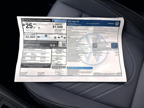 New 2026 Volkswagen Tiguan SE AWD/4WD image 13