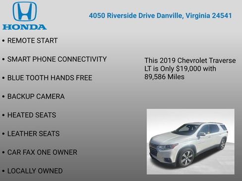Used 2019 Chevrolet Traverse LT w/ LT Premium Package AWD/4WD image 12