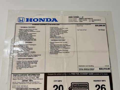 Used 2000 Honda S2000 image 96