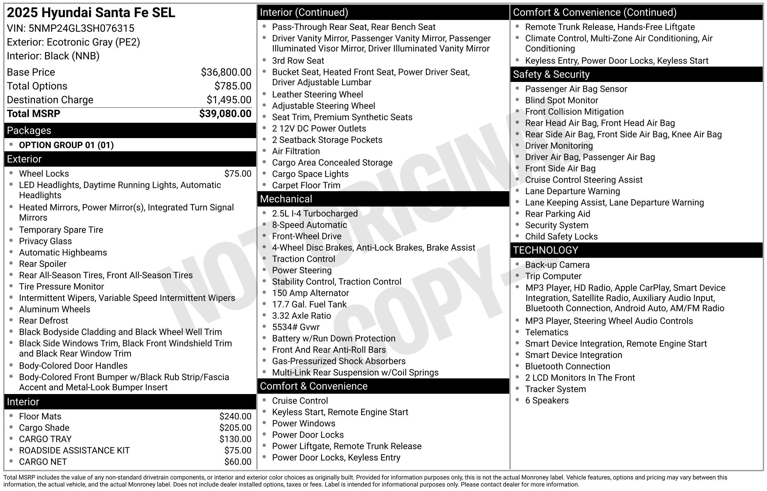 Used 2025 Hyundai Santa Fe SEL FWD image 2