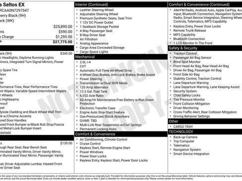 Used 2022 Kia Seltos EX image 14