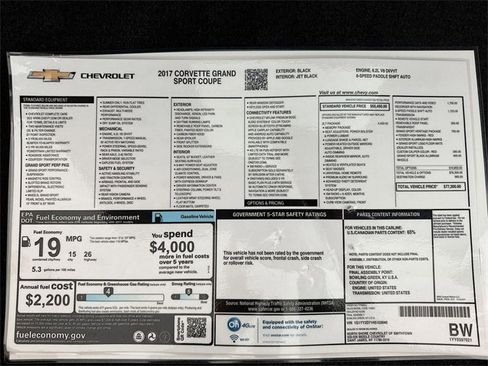 Used 2017 Chevrolet Corvette Grand Sport image 40