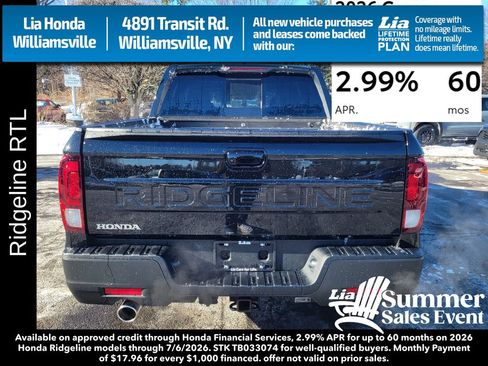 New 2026 Honda Ridgeline RTL image 4
