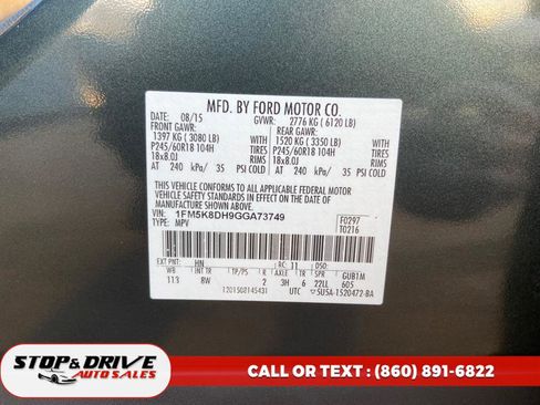 Used 2016 Ford Explorer XLT w/ Class II Trailer Tow Package image 23