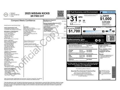Certified 2025 Nissan Kicks SR w/ Illumination Package image 28