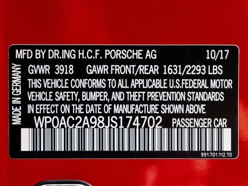 Used 2018 Porsche 911 GT3 RWD image 72