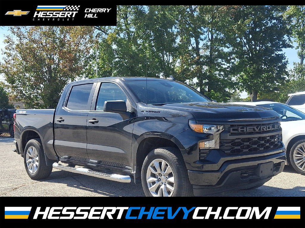 Certified 2023 Chevrolet Silverado 1500 Custom w/ LPO, Dark Essentials Package AWD/4WD image 1
