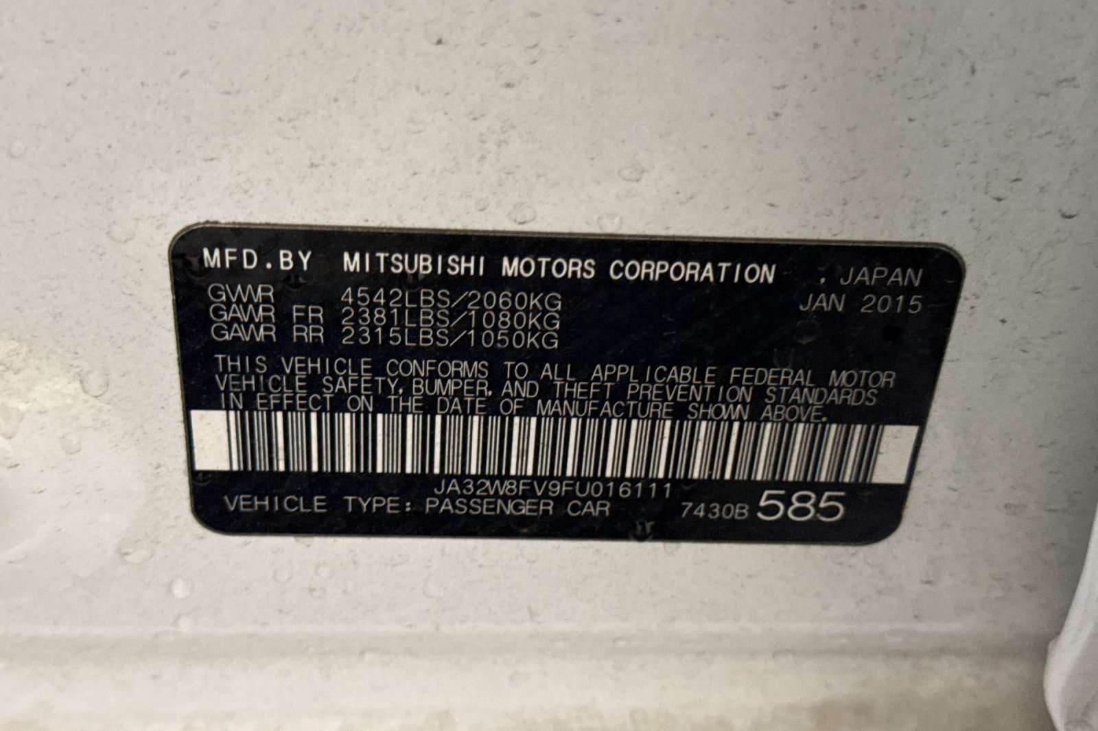 Used 2015 Mitsubishi Lancer Evolution GSR AWD/4WD image 53