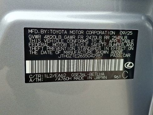 Used 2025 Lexus IS 350 F Sport w/ Accessory Package image 27