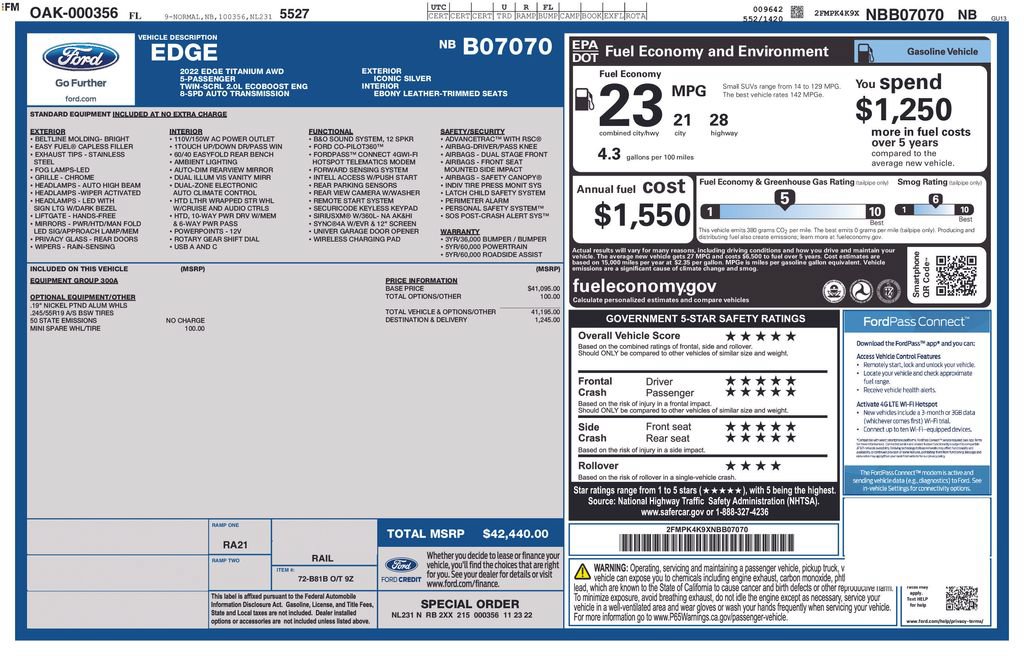 Used 2022 Ford Edge Titanium AWD/4WD image 39
