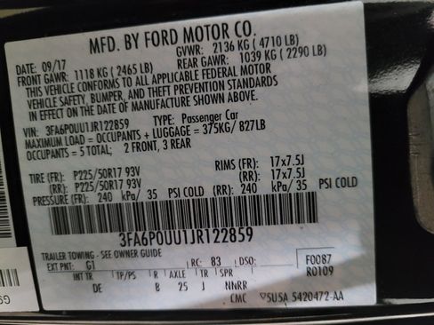 Used 2018 Ford Fusion S image 33