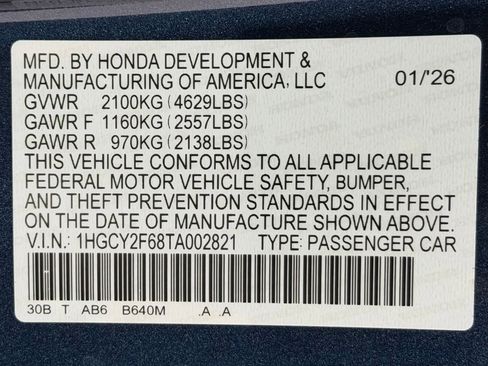 New 2026 Honda Accord EX-L image 23