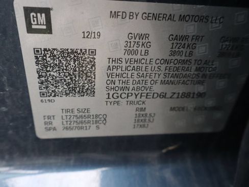 Used 2020 Chevrolet Silverado 1500 LT Trail Boss AWD/4WD image 4
