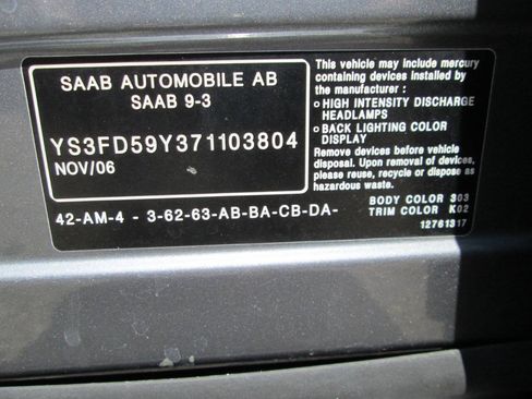 Used 2007 Saab 9-3 2.0T FWD image 37