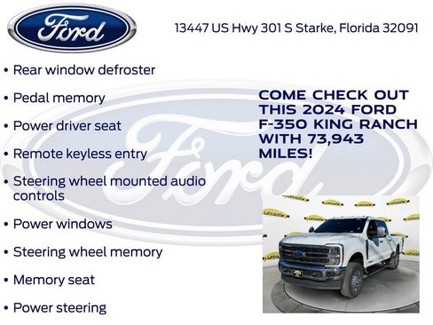 Certified 2024 Ford F350 King Ranch w/ Chrome Package image 32