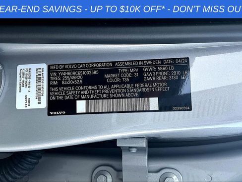 Used 2025 Volvo XC60 T8 Plus w/ Protection Package Premier image 36