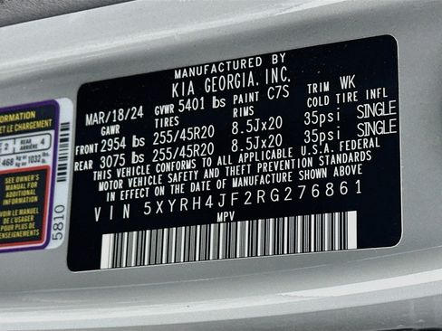 Used 2024 Kia Sorento EX w/ Panoramic Sunroof Package FWD image 12