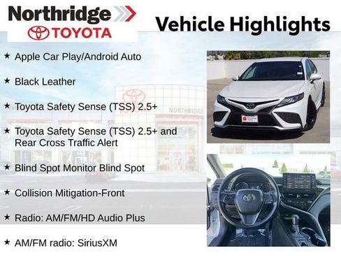 Used 2021 Toyota Camry XSE w/ Carpet Mat Package (TMS) FWD image 2