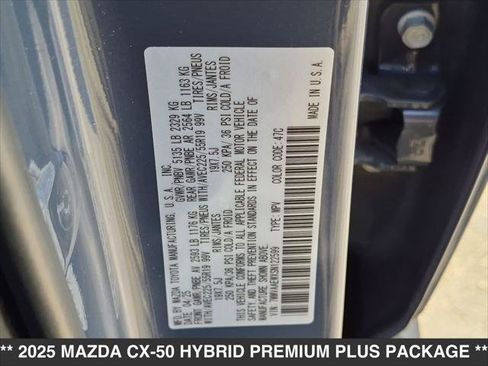 Certified 2025 MAZDA CX-50 2.5 Hybrid w/ Weather Package AWD/4WD image 23