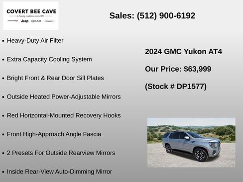 Used 2024 GMC Yukon AT4 w/ Technology Package AWD/4WD image 36