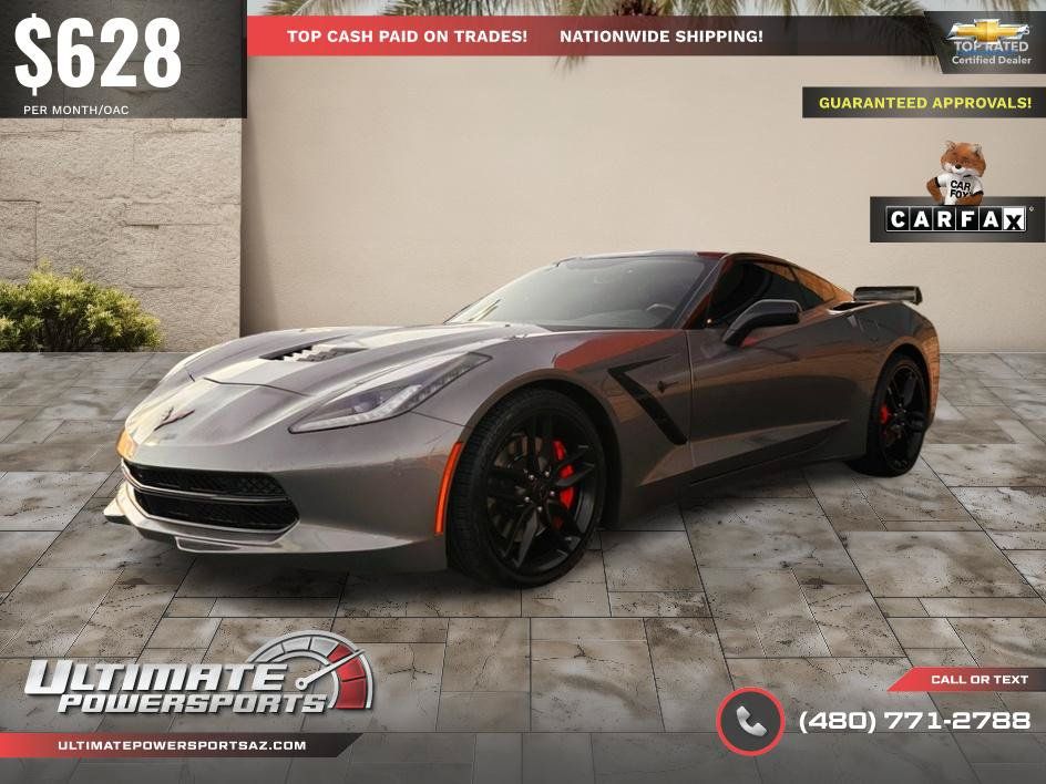 Used 2016 Chevrolet Corvette Stingray Coupe w/ Carbon Flash Badge Package RWD image 76