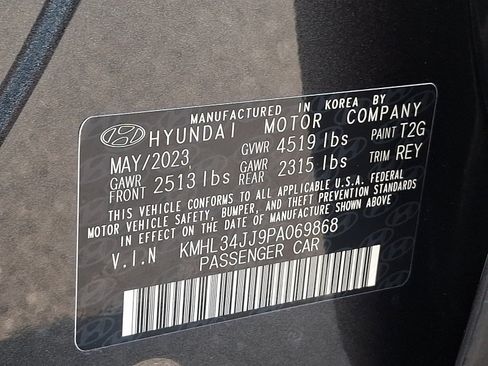 Certified 2023 Hyundai Sonata SEL w/ Cargo Package FWD image 29
