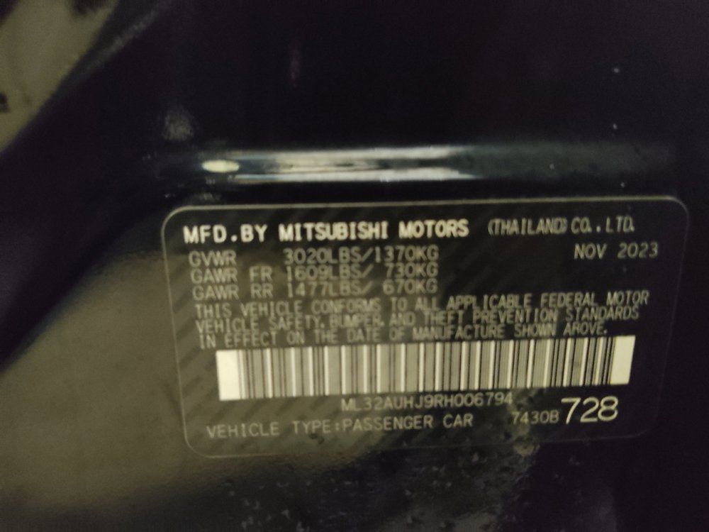 Used 2024 Mitsubishi Mirage ES FWD image 33