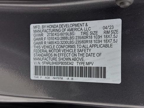 Used 2023 Honda Odyssey EX-L image 12