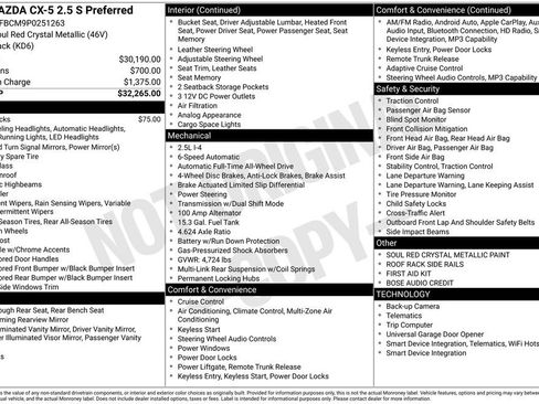 Used 2023 MAZDA CX-5 AWD 2.5 S w/ Preferred Package image 32