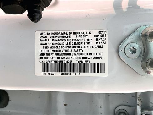 Used 2021 Honda CR-V Touring image 34