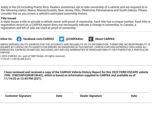 Used 2022 Ford Escape S FWD image 70