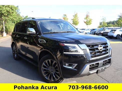 Used 2021 Nissan Armada Platinum w/ Captain's Chairs Package image 1