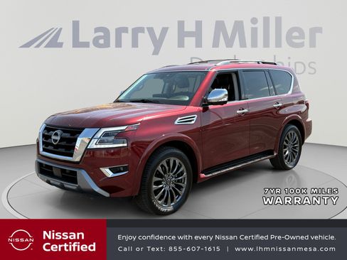 Certified 2024 Nissan Armada Platinum w/ Captain's Chairs Package RWD image 1