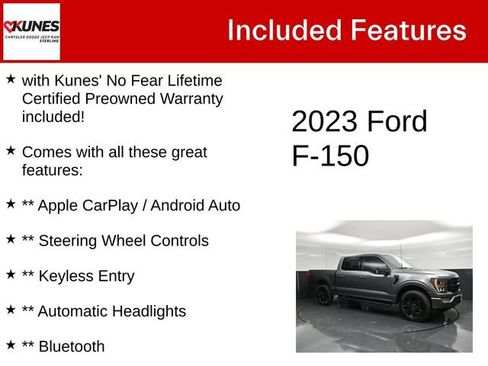 Used 2023 Ford F150 XLT w/ Equipment Group 302A High AWD/4WD image 4