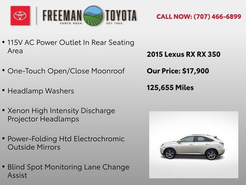 Used 2015 Lexus RX 350 AWD w/ Luxury Package image 12
