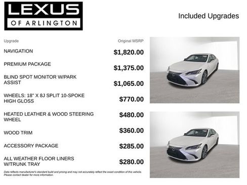 Used 2020 Lexus ES 350 w/ Premium Package FWD image 4